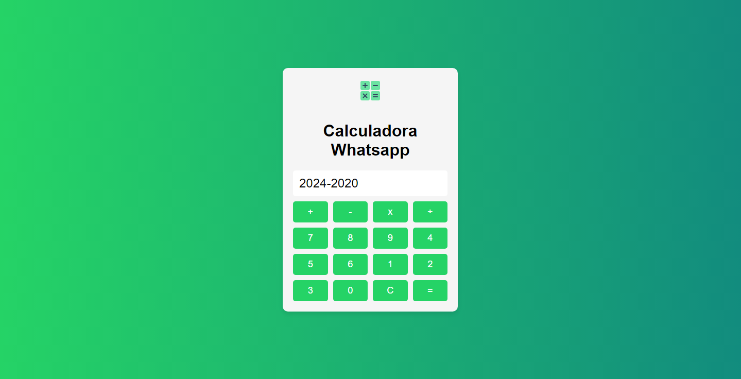 Calculadora Estilo Whatsapp